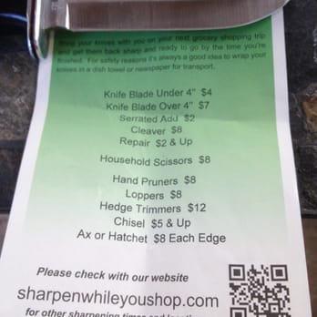 Sharpen While You Shop - Damn good deals. - Knife Sharpening Near Me - San Jose, California Sharpen While You Shop - Damn good deals. - Knife Sharpening Near Me - San Jose, California