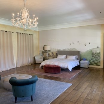 Best Wallpapering Master - Installation of chic expensive Italian handmade silk wallpaper in the Huge bedroom at the santa barbara ranch - Wallpapering Near Me Best Wallpapering Master - Installation of chic expensive Italian handmade silk wallpaper in the Huge bedroom at the santa barbara ranch - Wallpapering Near Me