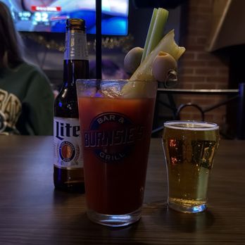 Burnsie's Bar & Grill - Bloody Mary and beer chaser - Burgers Near Me - West Allis, Wisconsin