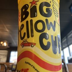Dickey's Barbecue Pit - Big yellow cup (Coke Zero)