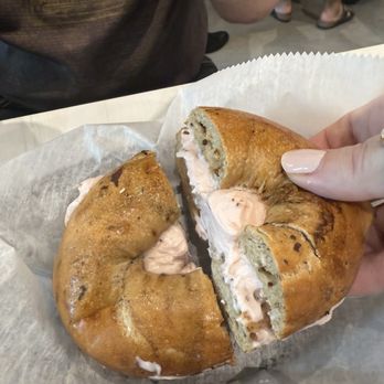long Island Bagels - Cinnamon raisin with strawberry cream cheese $5 - Sandwiches Near Me - Rockledge, Florida long Island Bagels - Cinnamon raisin with strawberry cream cheese $5 - Sandwiches Near Me - Rockledge, Florida
