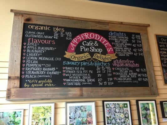 Menu photo 4 Aphrodite's Organic  Pie Shop Vancouver, BC