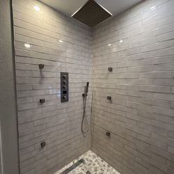 New Era Construction - Shower prior to glass installation