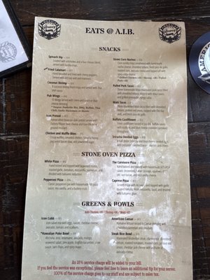 Menu photo 8 American Icon Brewery Vero Beach, FL