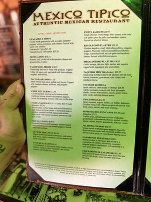 Menu photo 4 Mexico Tipico Authentic Mexican Restaurant Milford, CT Menu photo 4 Mexico Tipico Authentic Mexican Restaurant Milford, CT