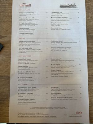 Menu photo 1 The Mill - Hershey Hershey, PA Menu photo 1 The Mill - Hershey Hershey, PA