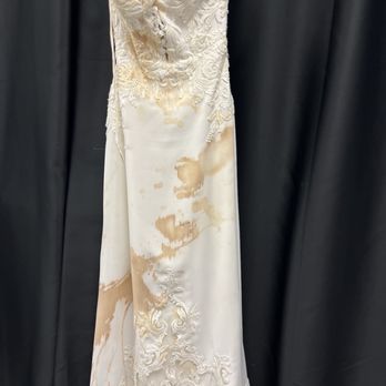 Elegance Preserved - Before with wine stains - Bridal Near Me - Carlsbad, California Elegance Preserved - Before with wine stains - Bridal Near Me - Carlsbad, California