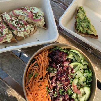 lil’ Vegerie - Poke bowl, Tuna toast and avocado toast for my little one. - Vegan Near Me - Redondo Beach, California