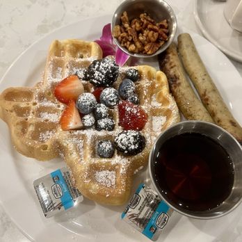 Titches Lobby Bar and Bistro - The Candied Pecan Waffle - Lounges Near Me - Dallas, Texas Titches Lobby Bar and Bistro - The Candied Pecan Waffle - Lounges Near Me - Dallas, Texas