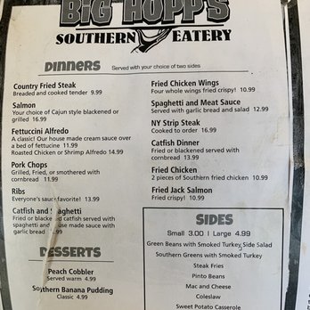 Big Hopp's Southern Eatery - Menu - Southern Near Me - Shively, Kentucky