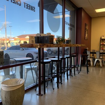 Kaffe Crepe - Bar seating looking at that pretty Audi 2-10-22 - Creperies Near Me - Reno, Nevada