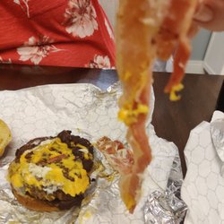 MrBeast Burger - Under cooked bacon