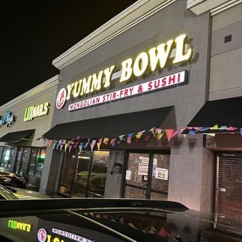 Yummy Bowl - the outside of a restaurant at night - Mongolian Near Me - Indianapolis, Indiana Yummy Bowl - the outside of a restaurant at night - Mongolian Near Me - Indianapolis, Indiana