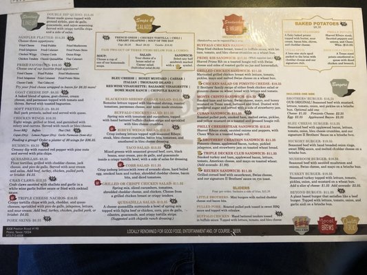 Menu photo 2 ll Brothers Grill & Bar Plano, TX Menu photo 2 ll Brothers Grill & Bar Plano, TX