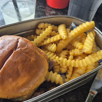 Topgolf - Kids hamburger with fries - Golf Near Me - The Colony, Texas