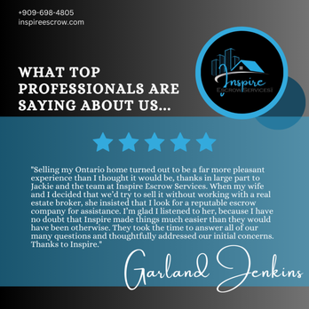 Inspire Escrow Services - Real Estate Services Near Me - Ontario, California Inspire Escrow Services - Real Estate Services Near Me - Ontario, California