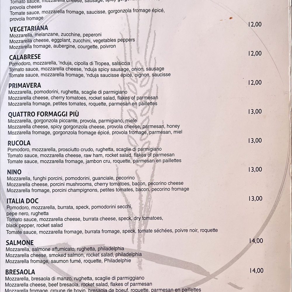 Sapori e Delizie - Menu - Pizza Near Me - Rome, RM Sapori e Delizie - Menu - Pizza Near Me - Rome, RM