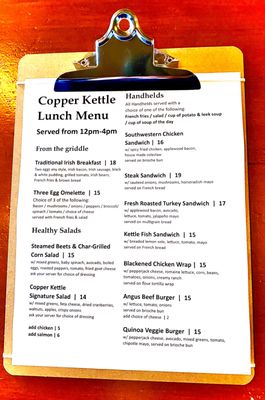 Menu photo 2 Copper Kettle Bar & Restaurant Woodside, NY Menu photo 2 Copper Kettle Bar & Restaurant Woodside, NY