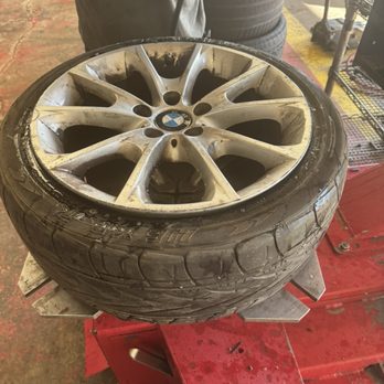 Extreme Tire & Wheel - Showing me how bad my tire is ... amazing service !!! - Tires Near Me - Dallas, Texas