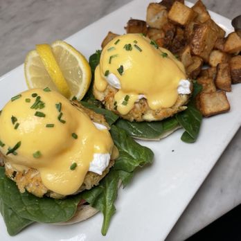 Easy Like Sunday - Crab cake Benedict - Breakfast & Brunch Near Me - Baltimore, Maryland Easy Like Sunday - Crab cake Benedict - Breakfast & Brunch Near Me - Baltimore, Maryland
