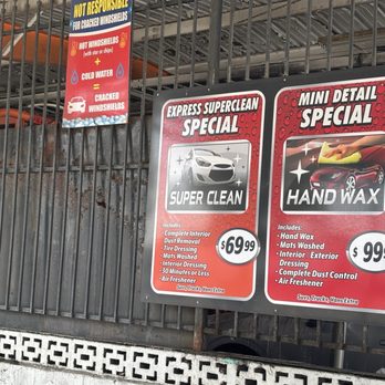 Garfield Car Wash - Some of the specials - Car Wash Near Me - Montebello, California