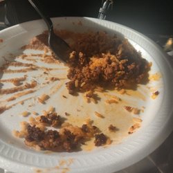Ground beef... Kinda greasy.. But again.. Its fast food.