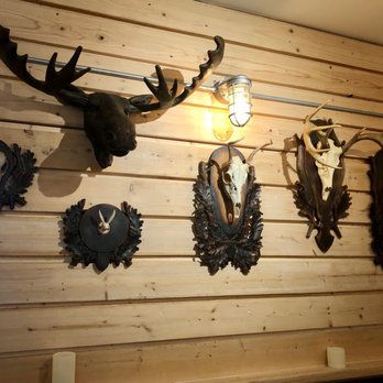 Truss and Trestle DINER - variety of deer heads mounted on a wall - Diners Near Me - Rosendale, New York Truss and Trestle DINER - variety of deer heads mounted on a wall - Diners Near Me - Rosendale, New York