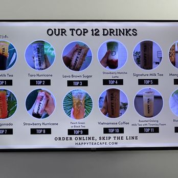 4Seasons Tea Cafe - Top 12 drinks - Bubble Tea Near Me - Anaheim, California