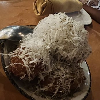 Nancy's Hustle - Parmesan & pancetta croquettes - New American Near Me - Houston, Texas