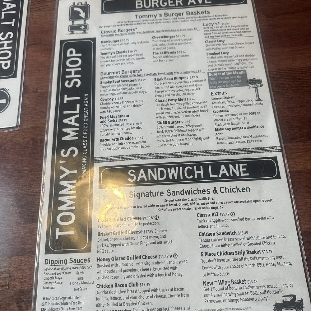 Tommy's Malt Shop - Menu - Desserts Near Me - Shakopee, Minnesota Tommy's Malt Shop - Menu - Desserts Near Me - Shakopee, Minnesota