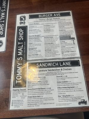 Menu photo 1 Tommy's Malt Shop Shakopee, MN Menu photo 1 Tommy's Malt Shop Shakopee, MN