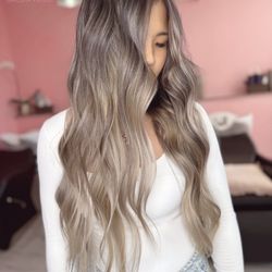 Salon Allure - Light Ashe blonde balayage by YoYo and Dee
