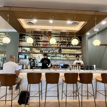 LB Eatery & Wine - Beautiful bar set up. So modern and clean. Check out our awesome server Michael in the white shirt. Hi Michael. - Breakfast & Brunch Near Me - Pembroke Pines, Florida