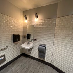 Starbucks - Spacious neat restroom.
