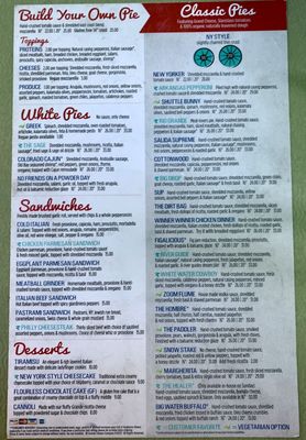 Menu photo 1 Pizza Rio Salida, CO
