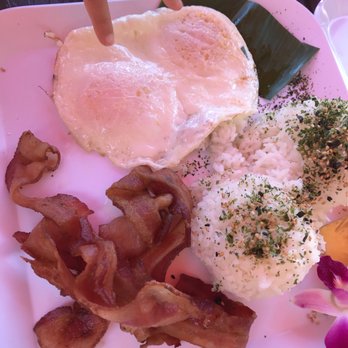 Barefoot Beach Cafe - Bacon eggs rice - Breakfast & Brunch Near Me - Honolulu, Hawaii