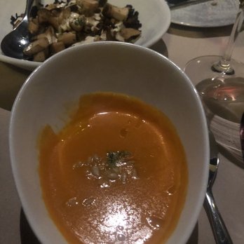 mar'sel - Coconut carrot soup and mushroom side - New American Near Me - Rancho Palos Verdes, California mar'sel - Coconut carrot soup and mushroom side - New American Near Me - Rancho Palos Verdes, California