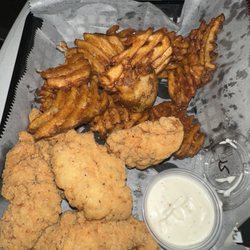 Crazy Times Pub & Grub - Chicken tenders and waffle fries