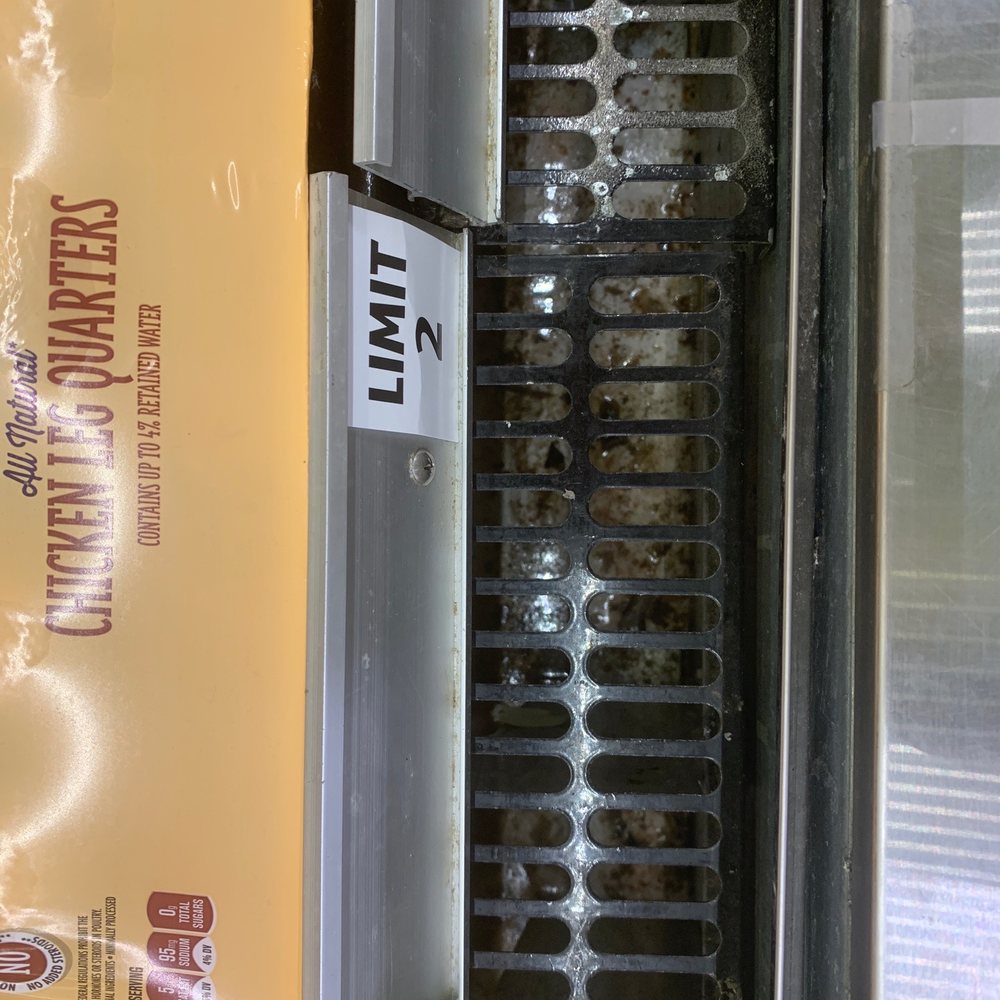 ALDI - Bacteria in between the rails in the cases - Grocery Near Me - Anaheim, California
