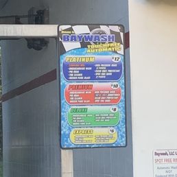 Pull in bay car wash options and pricing