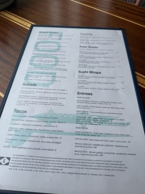 Menu photo 1 The Longboard St Thomas St Thomas, VI