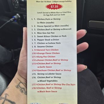 Number One Chinese Restaurant - Menu - Chinese Near Me - Clarksville, Tennessee