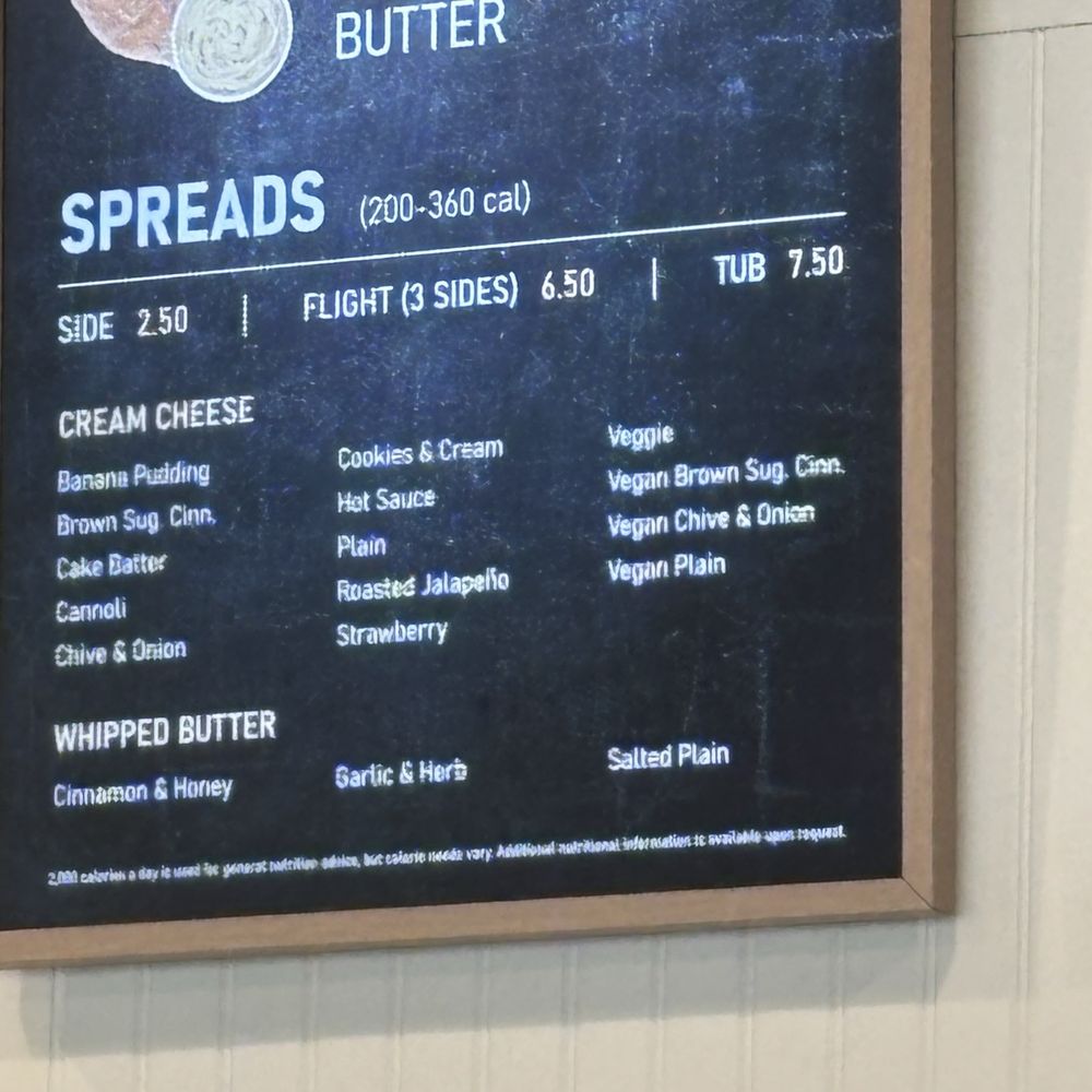 Jeff's Bagel Run - Cream Cheese spread choices. Get a flight. - Bagels Near Me - Boca Raton, Florida Jeff's Bagel Run - Cream Cheese spread choices. Get a flight. - Bagels Near Me - Boca Raton, Florida