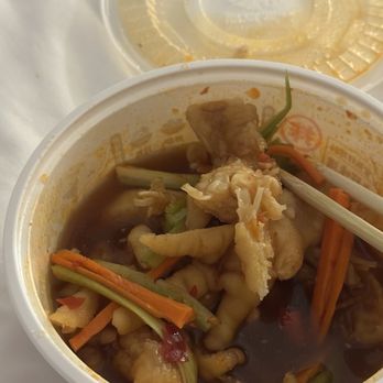 Ziyan Baiwei Chicken - Multiple small bones in the "boneless" chicken feet. $14 for this? - Chinese Near Me - Queens, New York