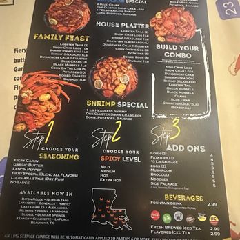 Fiery Crab Seafood And Bar - Menu page 2 - Seafood Near Me - Baton Rouge, Louisiana Fiery Crab Seafood And Bar - Menu page 2 - Seafood Near Me - Baton Rouge, Louisiana