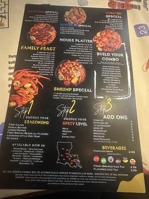 Menu photo 1 Fiery Crab Seafood And Bar Baton Rouge, LA Menu photo 1 Fiery Crab Seafood And Bar Baton Rouge, LA