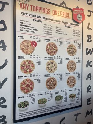 Menu photo 1 MOD Pizza Raymore, MO