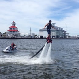 My hubby rocking the flyboard!