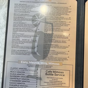 Cafe Mimosa - Menu - Breakfast & Brunch Near Me - Santa Rosa, California Cafe Mimosa - Menu - Breakfast & Brunch Near Me - Santa Rosa, California