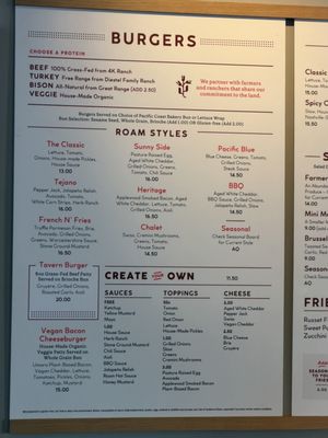 Menu photo 1 Roam Artisan Burgers Lafayette, CA Menu photo 1 Roam Artisan Burgers Lafayette, CA